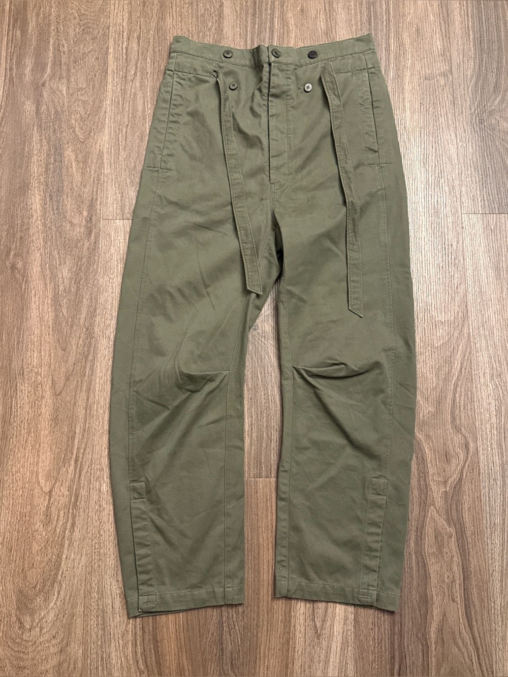 Jamie Haller olive green "The Everything" pants, size 0.